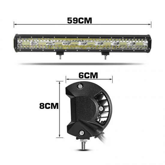 23inch 160LED White 6000K Flood Spot Combo IP68 Work light For Offroad 4WD SUV DY82-480W