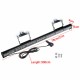 31inch 28 LED Car Roof Windshield Emergency Hazard Warning Flash Strobe Lights Bar with Suction Cup Amber & White