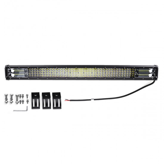 32Inch LED Work Light Bars with Side Shooter Combo Beam Fog Lamp 672W 67200LM for Off Road ATV