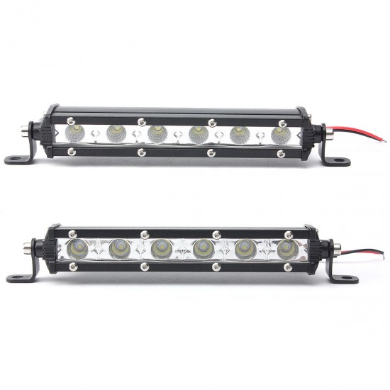 6Inch Flood/ Spot Beam LED Work Light Bars Driving Lamp for Off Road SUV Truck ATV 16W White