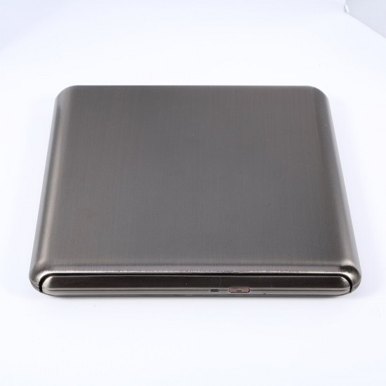 External Optical Drive USB3.0 Metal Brushed Universal Mobile External DVD Burner Optical Drive for Notebook Desktop