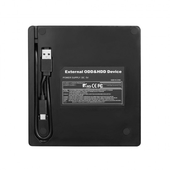 External Optical Drive USB3.0 Type-C CD Burner Multifunctional High Speed CD/DVD Player for Car Computer PC Laptop
