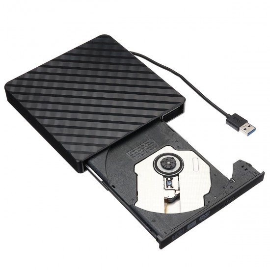 External USB3.0 DVD RW CD Writer Slim Optical Drive Burner Reader Player For PC Laptop