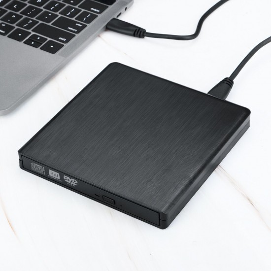 Optical Drive Type-C USB 3.0 Flat Brushed External DVD Burner for PC Laptop Optical Drive Type-C USB 3.0 Flat Brushed External DVD Burner for PC Laptop