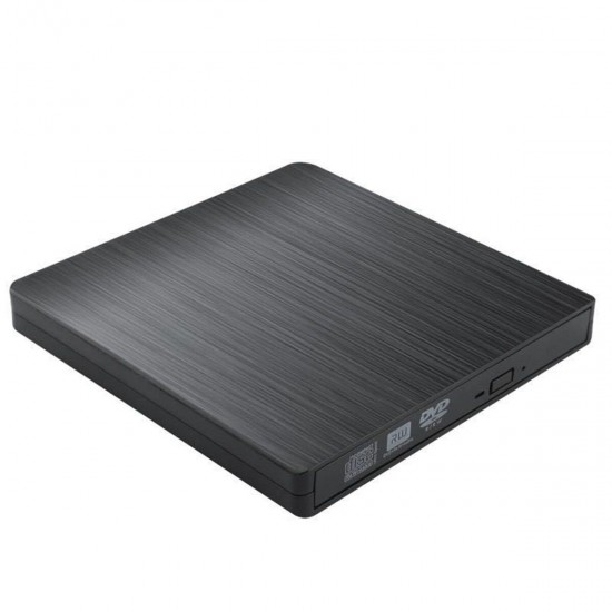 Optical Drive Type-C USB 3.0 Flat Brushed External DVD Burner for PC Laptop