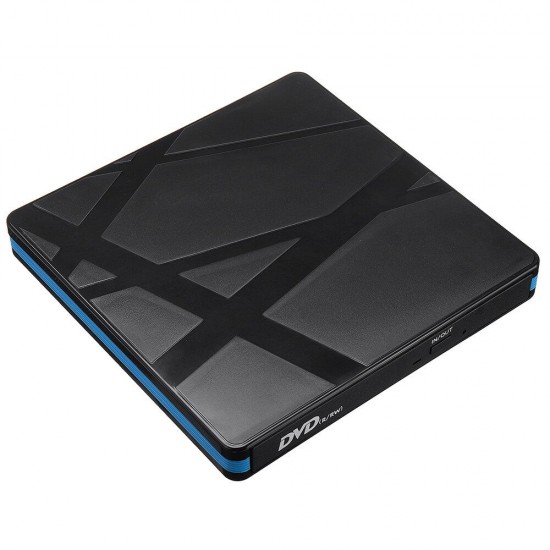 Optical Drives Type C+USB3.0 Black Blue Edge Support WIN98/XP/WIN7/WIN8/WIN10/ VISTA/ Mac 8.6 or Above System For Notebook