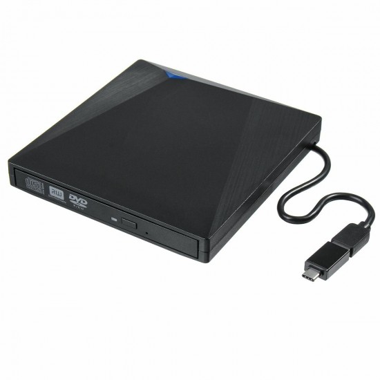 Type-C USB 3.0 External DVD Burner Writer Recorder Player DVD RW Optical Drive CD/DVD ROM Player for Laptop Windows XP/7/8/10 Computer Type-C USB 3.0 External DVD Burner Writer Recorder Player DVD RW Optical Drive CD/DVD ROM Player for Laptop Windows XP/7/8/10 Computer