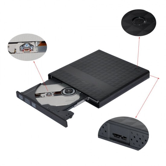 Type C USB3.0 External CD DVD RW Optical Drive DVD Burner DVD Drive For Laptop Notebook Support Win and MAC Type C USB3.0 External CD DVD RW Optical Drive DVD Burner DVD Drive For Laptop Notebook Support Win and MAC