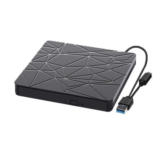 Type C+USB3.0 Optical Drives Black Spider Starry Sky Texture Support WIN98/XP/WIN7/WIN8/WIN10/ VISTA/ Mac 8.6 or Above System For Notebook