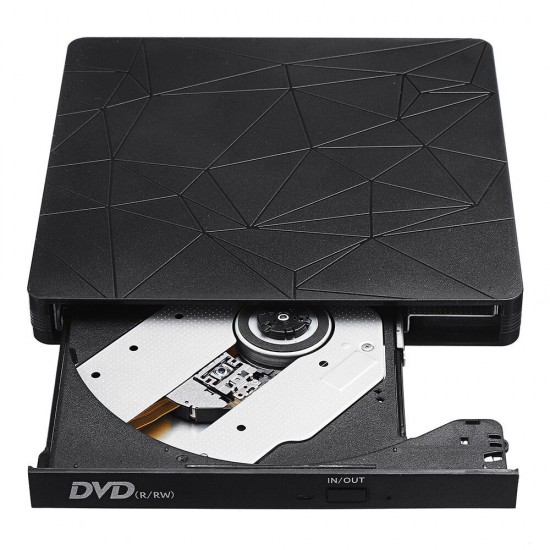 Type C+USB3.0 Optical Drives Black Spider Starry Sky Texture Support WIN98/XP/WIN7/WIN8/WIN10/ VISTA/ Mac 8.6 or Above System For Notebook