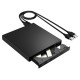 USB 2.0 External CD/DVD Player Optical Drive for PC Laptop Windows