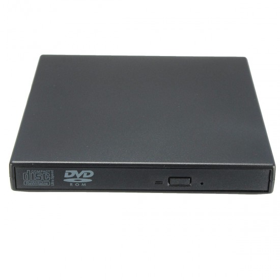 USB 2.0 External CD/DVD Player Optical Drive for PC Laptop Windows