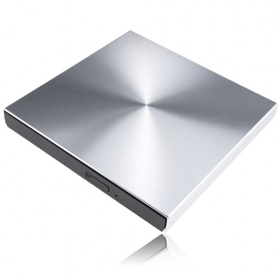 USB 3.0 Aluminum Alloy External DVD Burner CD Player Slim Silver New Model of Optical Drive For Laptop Recorder with Type C Adapter USB 3.0 Aluminum Alloy External DVD Burner CD Player Slim Silver New Model of Optical Drive For Laptop Recorder with Type C Adapter