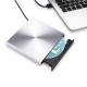 USB 3.0 Aluminum Alloy External DVD Burner CD Player Slim Silver New Model of Optical Drive For Laptop Recorder with Type C Adapter USB 3.0 Aluminum Alloy External DVD Burner CD Player Slim Silver New Model of Optical Drive For Laptop Recorder with Type C Adapter
