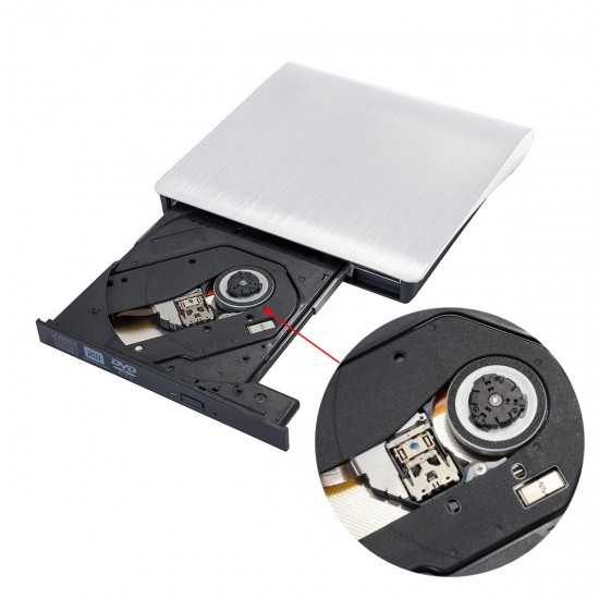 USB 3.0 Slim External DVD Optical Drive DVD-RW CD-RW Combo Drive Burner Reader Player