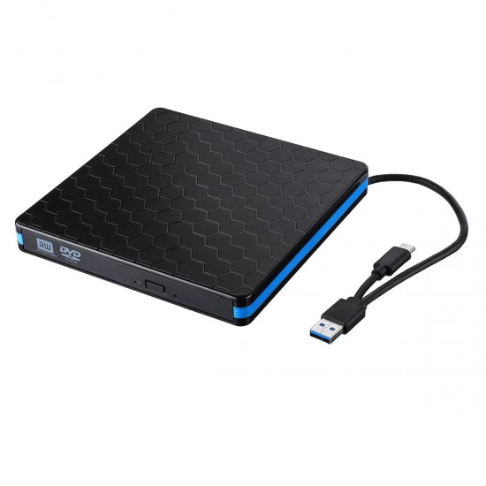 USB 3.0 Type C External CD DVD Drive Dual Port Portable Optical Drive Burner Writer Rewriter High Speed Data Transfer USB 3.0 Type C External CD DVD Drive Dual Port Portable Optical Drive Burner Writer Rewriter High Speed Data Transfer