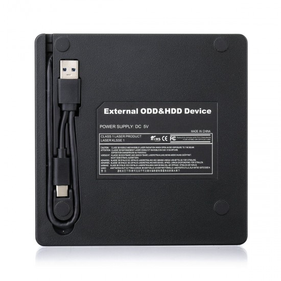 USB 3.0 Type C External CD DVD Drive Dual Port Portable Optical Drive Burner Writer Rewriter High Speed Data Transfer USB 3.0 Type C External CD DVD Drive Dual Port Portable Optical Drive Burner Writer Rewriter High Speed Data Transfer
