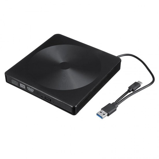 USB3.0Type-C External CD Burner CD/DVD Player Optical Drive Ultra-thin for PC Laptop Windows