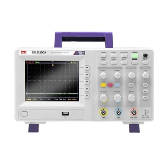 DS-2025CA 25MHz Digital Handheld Oscilloscope Dual Channel USB Interface Color Display Usb Oscilloscopes Osciloscopio DS-2025CA 25MHz Digital Handheld Oscilloscope Dual Channel USB Interface Color Display Usb Oscilloscopes Osciloscopio