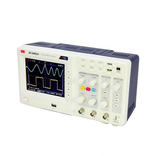 DS-2060CA Digital Storage Oscilloscope Portable 60MHz 2 Channels 1GS/a USB Osciloscopio Handheld Oscilloscopes