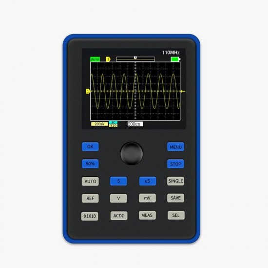 DSO1C15 Digital Oscilloscope 500MS/s Sampling Rate 110MHz Analog Bandwidth Support Waveform Storage With 2.4 Inch Screen DSO1C15 Digital Oscilloscope 500MS/s Sampling Rate 110MHz Analog Bandwidth Support Waveform Storage With 2.4 Inch Screen