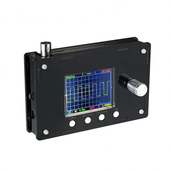 DSO328 Portable Digital Oscilloscope 2.4''TFT 1Msps 0-200KHz STM32 with Crocodile Clips Probe Case DSO328 Portable Digital Oscilloscope 2.4''TFT 1Msps 0-200KHz STM32 with Crocodile Clips Probe Case