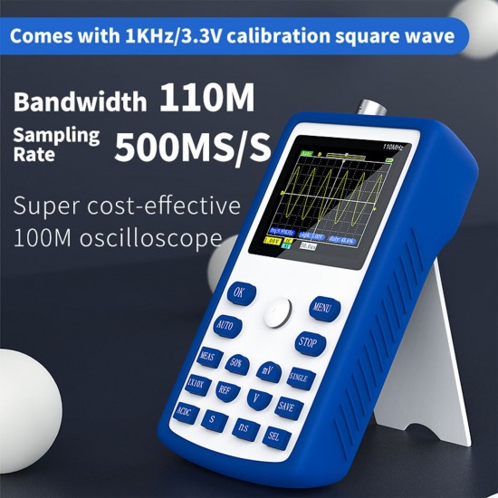 FNIRSI-1C15 Professional Digital Oscilloscope 500MS/s Sampling Rate 110MHz Analog Bandwidth Support Waveform Storage FNIRSI-1C15 Professional Digital Oscilloscope 500MS/s Sampling Rate 110MHz Analog Bandwidth Support Waveform Storage