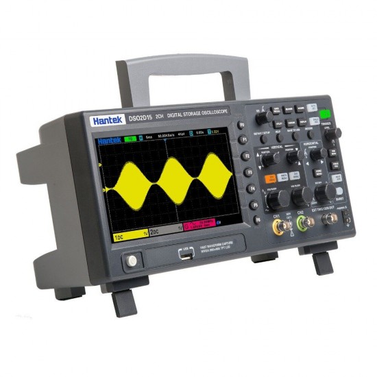 DSO2D15 Dual-Channel + AFG Digital Storage Oscilloscope 150MHz 1GSa/s Signal Generator Oscilloscope 2 In 1 DSO2D15 Dual-Channel + AFG Digital Storage Oscilloscope 150MHz 1GSa/s Signal Generator Oscilloscope 2 In 1
