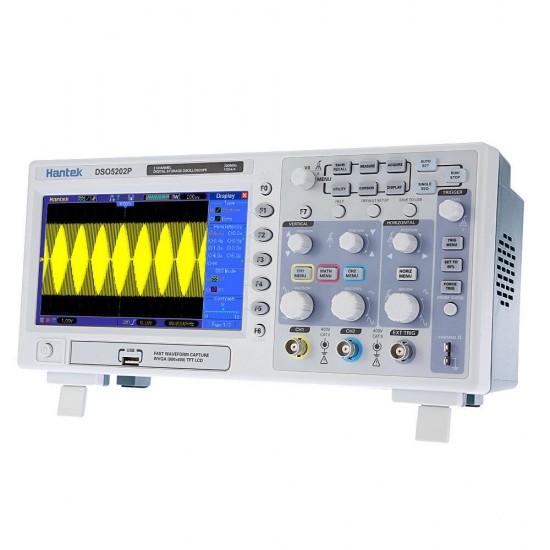 DSO5202P Digital Oscilloscope 200MHz Bandwidth 2 Channels 1GSa/s 7inch TFT LCD PC USB Portable Oscilloscope Electrical Tool DSO5202P Digital Oscilloscope 200MHz Bandwidth 2 Channels 1GSa/s 7inch TFT LCD PC USB Portable Oscilloscope Electrical Tool