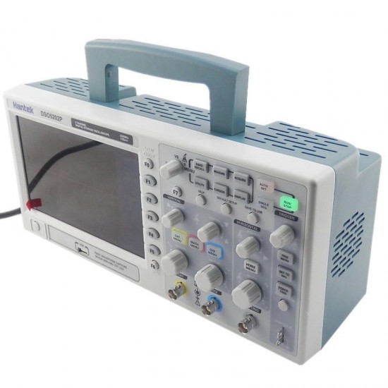 DSO5202P Digital Oscilloscope 200MHz Bandwidth 2 Channels 1GSa/s 7inch TFT LCD PC USB Portable Oscilloscope Electrical Tool