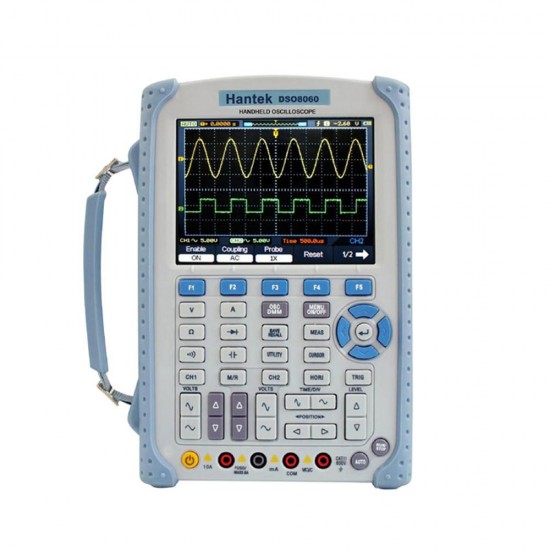 DSO8060 Handheld Oscilloscope DMM Spectrum Analyzer Frequency Counter Waveform Generator DSO8060 Handheld Oscilloscope DMM Spectrum Analyzer Frequency Counter Waveform Generator