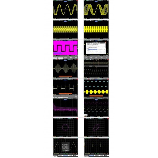 DSO8202E LAN Interface Oscilloscope 1GSa/s Sample Rate Large 5.6 inch TFT Color LCD Display Oscilloscope/Recorder/DMM/ Spectrum Analyzer/Frequency Counter/Arbitrary Waveform Generator Six in one IP-51 Rated