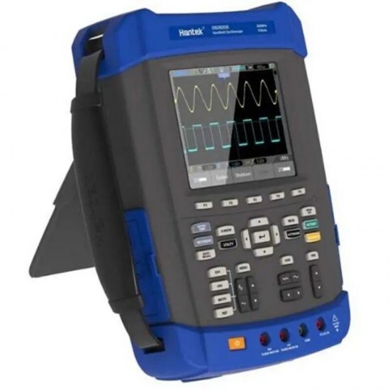 DSO8202E LAN Interface Oscilloscope 1GSa/s Sample Rate Large 5.6 inch TFT Color LCD Display Oscilloscope/Recorder/DMM/ Spectrum Analyzer/Frequency Counter/Arbitrary Waveform Generator Six in one IP-51 Rated