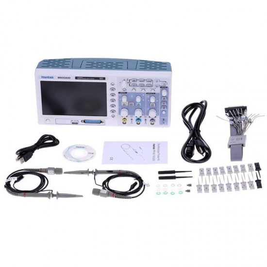 MSO5202D 2 in 1 Digital Oscilloscope 200MHz 2 Channels 1GSa/s + 16 Channels Logic Analyzer