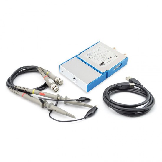 OSC2002S 2 Channels 1GS/s Sampling Rate USB/PC Oscilloscope 50MHz Bandwidth for Automobile Hobbyist Student Engineers