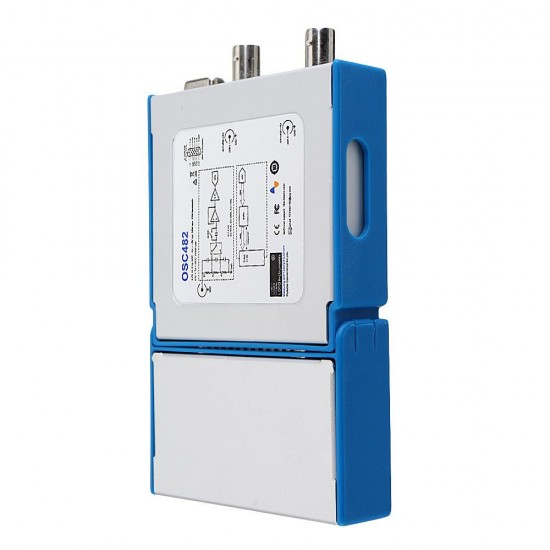 OSC482S Digital Portable Oscilloscope OSC482S PC USB 2.0 Virtual 2CH Bandwidth Oscilloscope with 13M Hz Signal Generator