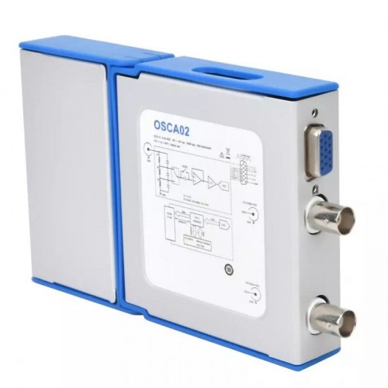 OSCA02 2 Channels 35MHz Bandwidth USB/PC Oscilloscope 100MS/s Sampling Rate for Automobile Hobbyist Student Engineers