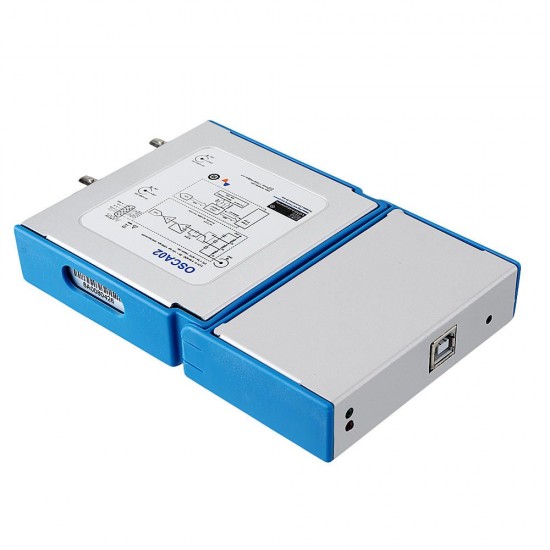 OSCA02 35MHz 2 CH Oscilloscope 100M/s Sampling Rate Hand-held Portable USB PC Virtual Digital Oscilloscope OSCA02 35MHz 2 CH Oscilloscope 100M/s Sampling Rate Hand-held Portable USB PC Virtual Digital Oscilloscope