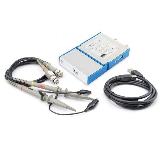 OSCA02F 2 Channels USB/PC Oscilloscope 100MS/s Sampling Rate 35MHz Bandwidth for Automobile Hobbyist Student Engineers