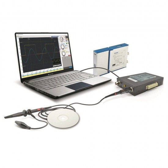 OSCH02F 2 Channel USB PC Virtual Digital Oscilloscope 100MHz Bandwidth 1GSa/s Sampling Rate Logic Analyzer OSCH02F 2 Channel USB PC Virtual Digital Oscilloscope 100MHz Bandwidth 1GSa/s Sampling Rate Logic Analyzer