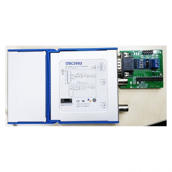 OSCH02S 2 Channel USB PC Virtual Digital Oscilloscope 100MHz Bandwidth 1GSa/s Sampling Rate Logic Analyzer