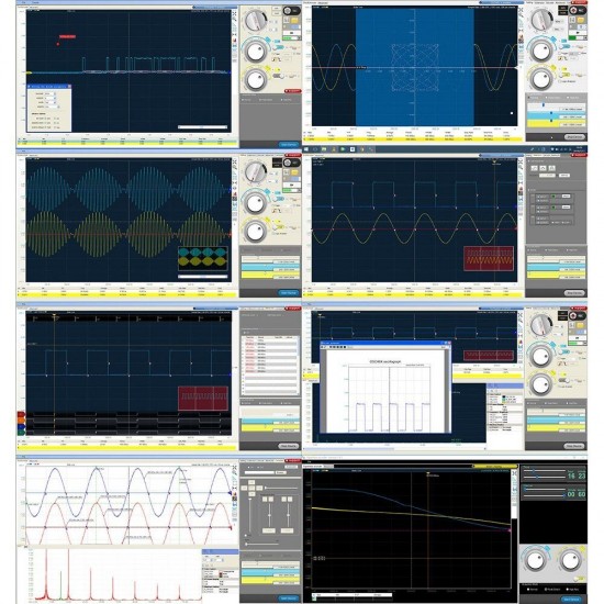 OSCH02S 2 Channel USB PC Virtual Digital Oscilloscope 100MHz Bandwidth 1GSa/s Sampling Rate Logic Analyzer