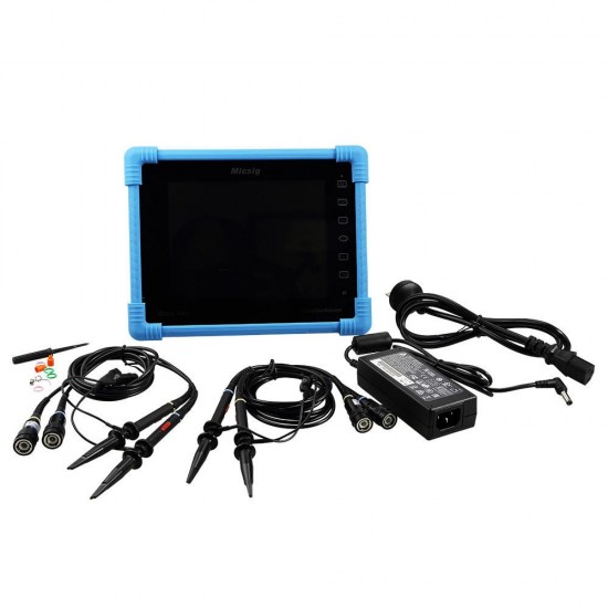 TO1104 100MHz Digital Tablet Oscilloscope 8inch TFT LCD Touch Screen 4CH 28Mpts 1GSa/s Oscilloscope Automotive Diagnostic with Battery