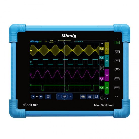 TO1152 Digital Tablet Oscilloscope 150MHz 2CH 1G Sa/s Real Time Sampling Rate Automotive Oscilloscopes Kit