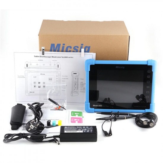 TO1152 Digital Tablet Oscilloscope 150MHz 2CH 1G Sa/s Real Time Sampling Rate Automotive Oscilloscopes Kit