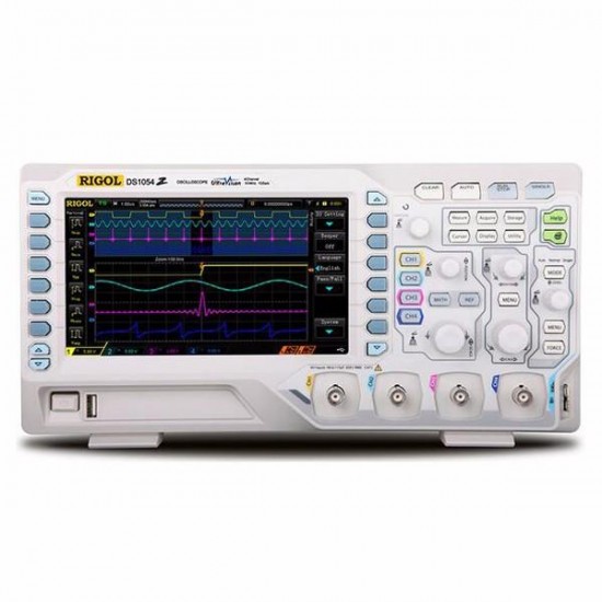 DS1054Z Digital 4 Channels 50MHz Bandwidth 1GS/s 7inch WVGA 12Mpts 30,000wfm Oscilloscope