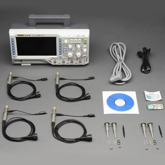 DS1054Z Digital 4 Channels 50MHz Bandwidth 1GS/s 7inch WVGA 12Mpts 30,000wfm Oscilloscope