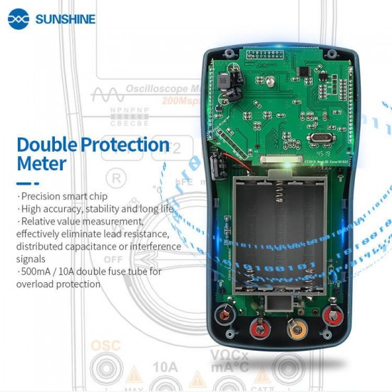 DT-19MS 2 in 1 Handheld Oscilloscope Multimeter For Mobile Phone Repair Multifunction LCD Display Test Meter DT-19MS 2 in 1 Handheld Oscilloscope Multimeter For Mobile Phone Repair Multifunction LCD Display Test Meter