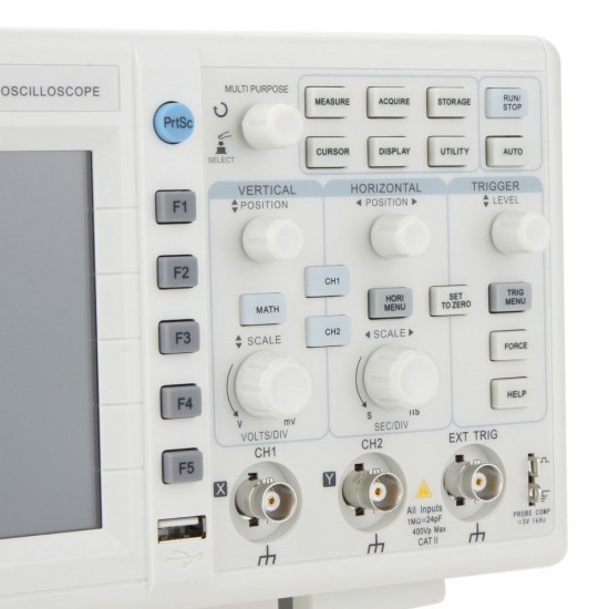 UTD2052CL 7.0 inch LCD 50MHz Professional Digital Oscilloscope