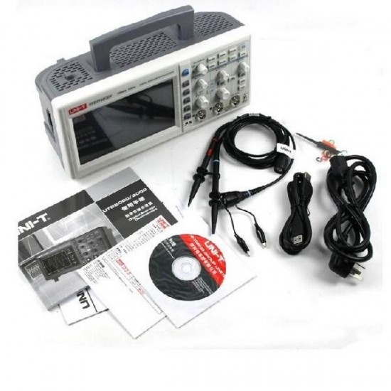 UTD2102CEX Digital 2 Channels 1G 100MHz 7 Inch TFT LCD Storage Oscilloscope